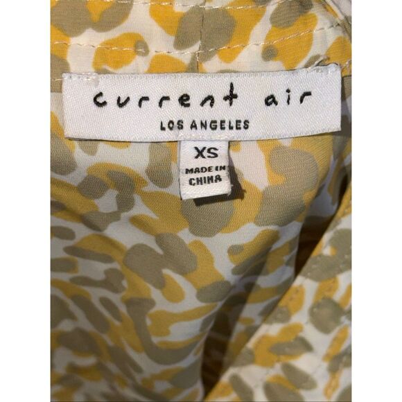 Anthropologie Current Air Leopard Animal Print Tie Neck Blouse - Picture 3 of 8